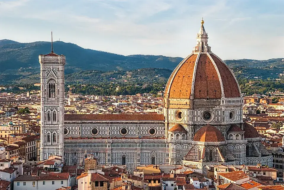Florence Cathedral’s dome above the city’s rooftops